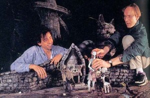 Tim Burton e Henry Selick na produção do filme